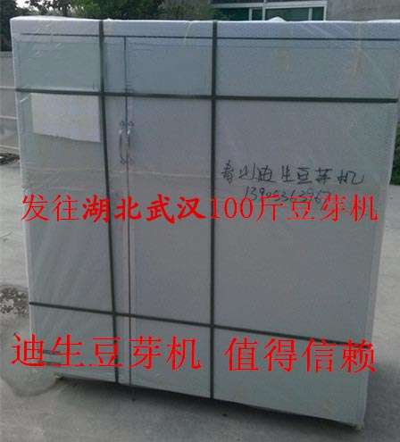 发往湖北武汉100斤豆芽机2台