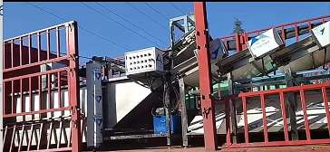 发往河南平顶山的豆芽清洗机、粘皮机